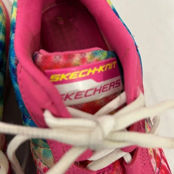 SKETCH-KNIT Women's Sneakers Sz 9 memory foam multi-color EUC - Picture 7 of 9